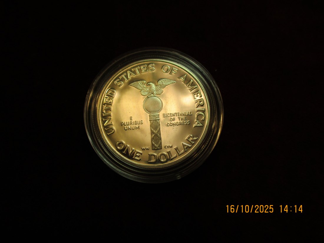  USA 1 Dollar 1989 Silbermünze 900er Silber 26,73g   