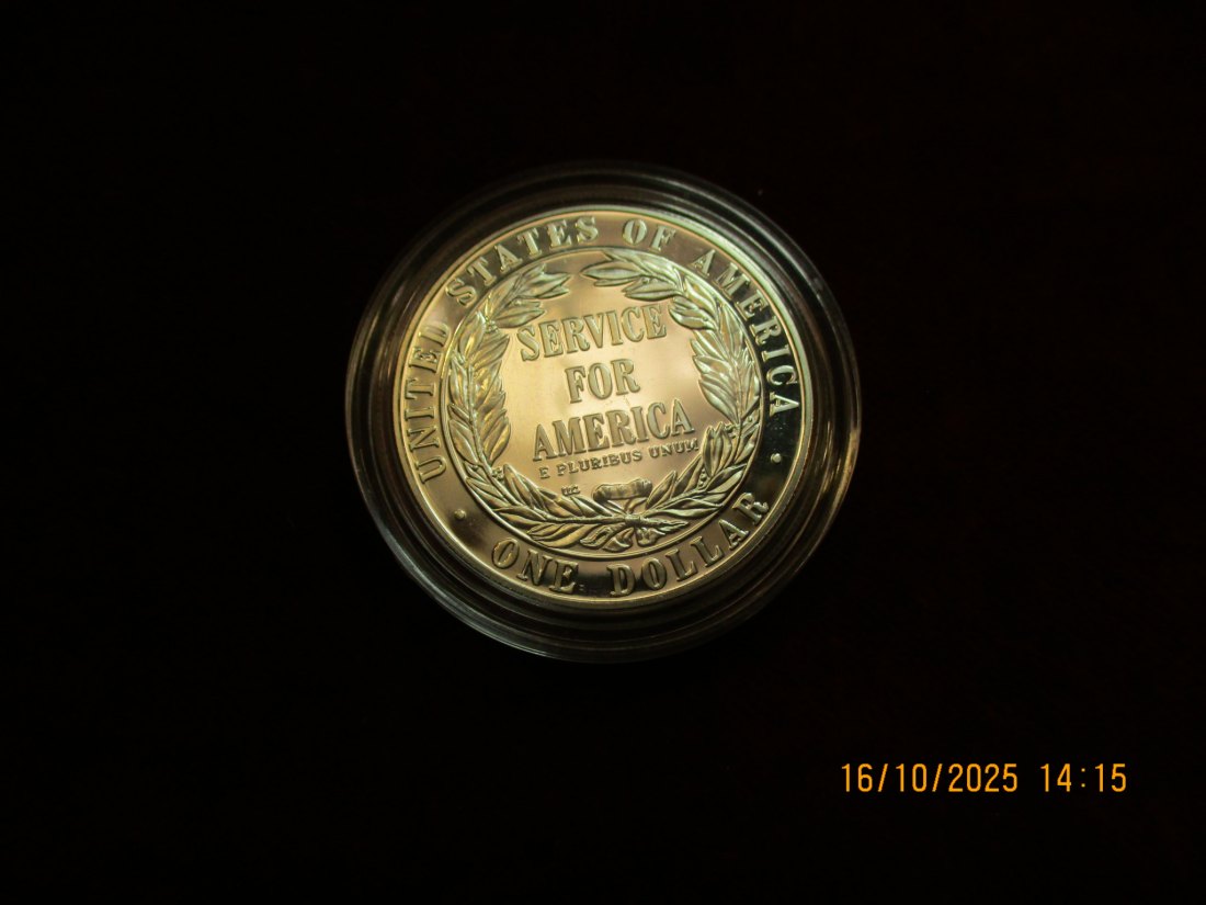  USA 1 Dollar 1996 Silbermünze 900er Silber 26,73g   