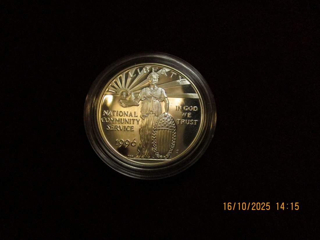  USA 1 Dollar 1996 Silbermünze 900er Silber 26,73g   