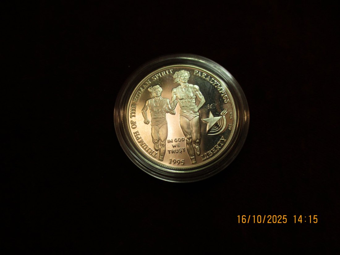  USA 1 Dollar 1995 Silbermünze 900er Silber 26,73g   
