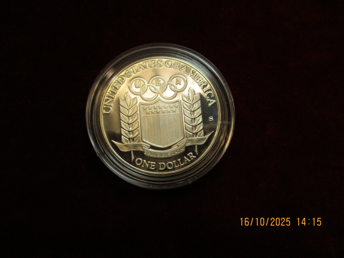 USA 1 Dollar 1992 Silbermünze 900er Silber 26,73g   