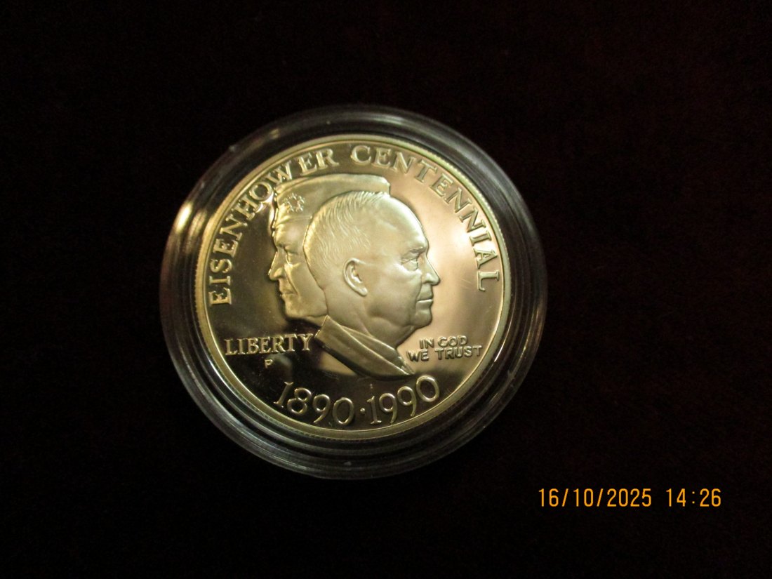  USA 1 Dollar 1990 Silbermünze 900er Silber 26,73g   
