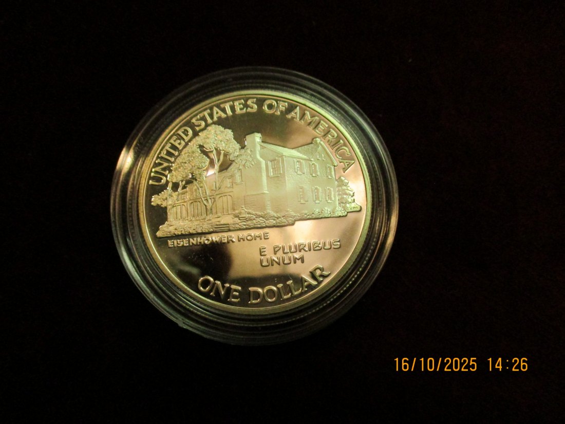  USA 1 Dollar 1990 Silbermünze 900er Silber 26,73g   