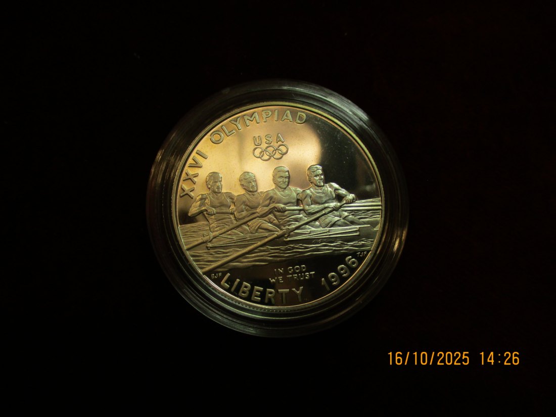  USA 1 Dollar 1996 Silbermünze 900er Silber 26,73g   