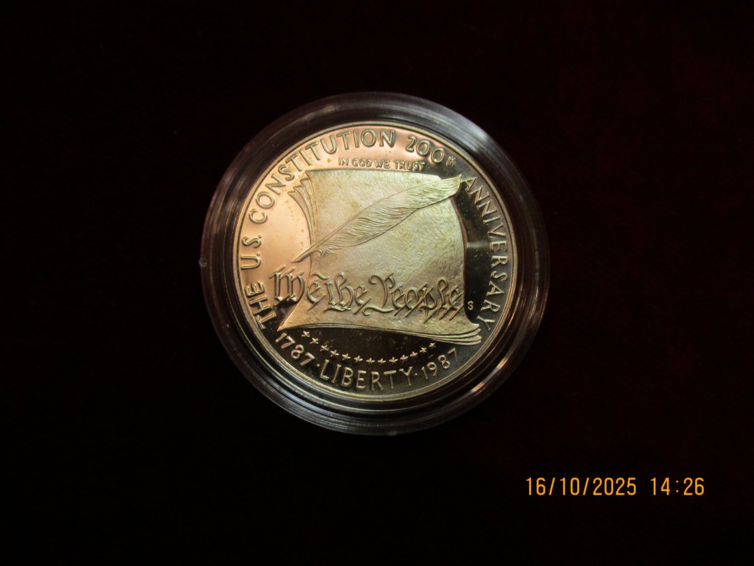  USA 1 Dollar 1987 Silbermünze 900er Silber 26,73g   