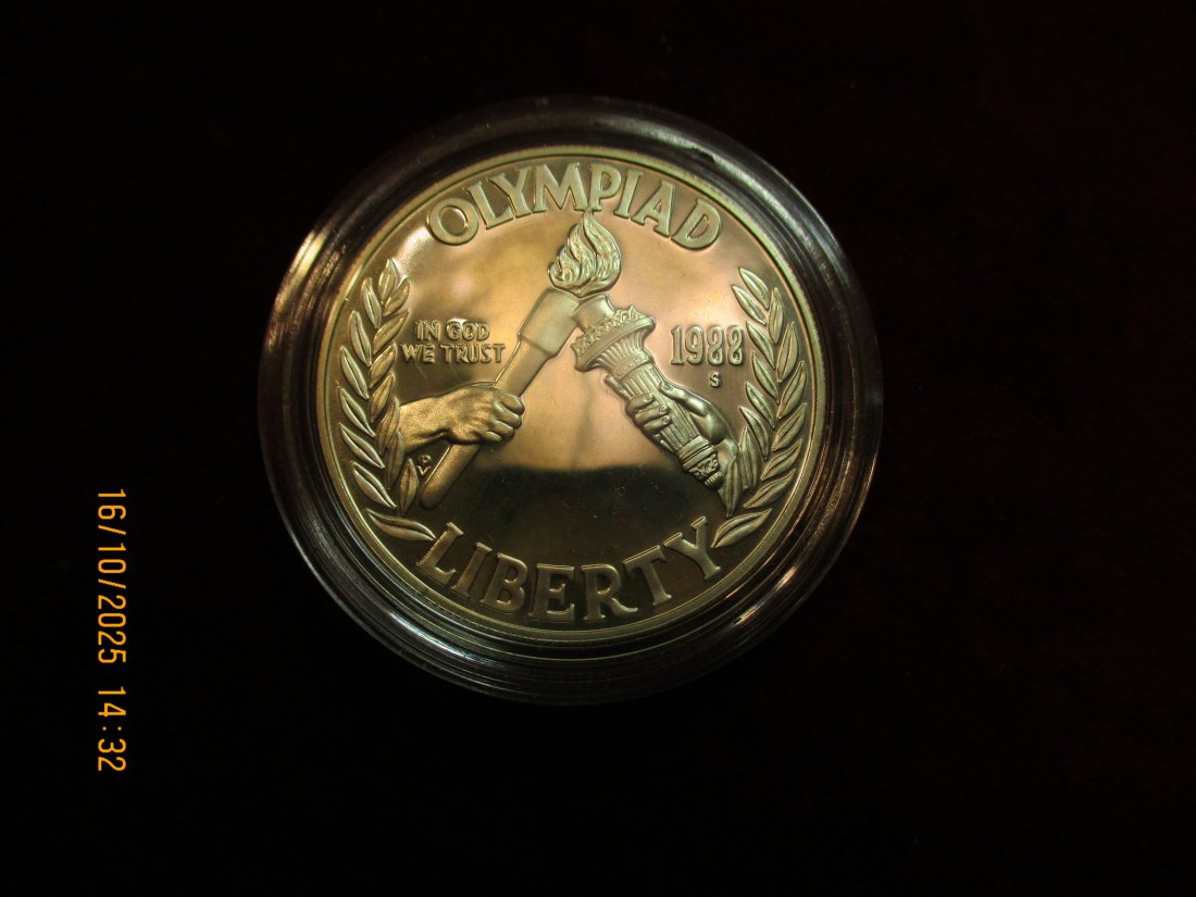  USA 1 Dollar 1988 Silbermünze 900er Silber 26,73g   