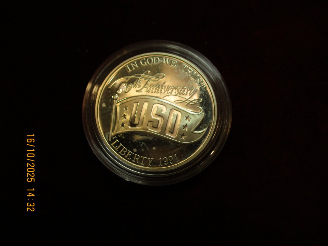  USA 1 Dollar 1991 Silbermünze 900er Silber 26,73g   