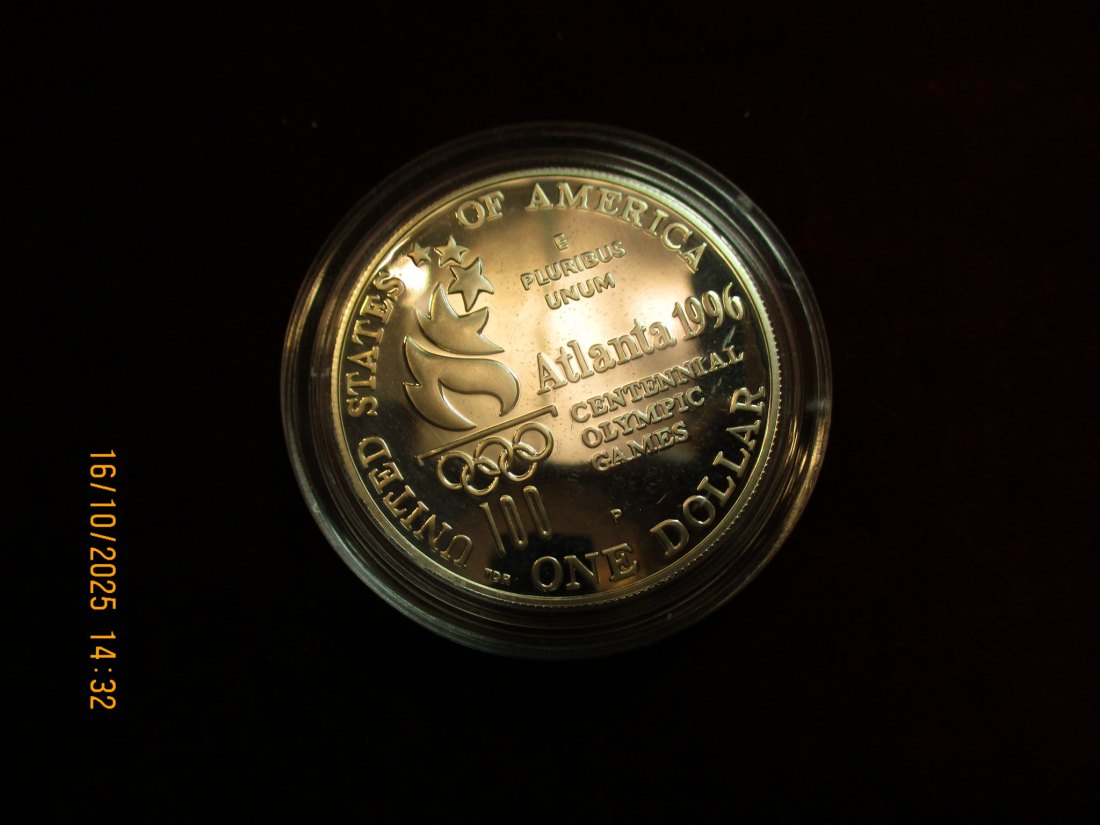  USA 1 Dollar 1996 Silbermünze 900er Silber 26,73g   