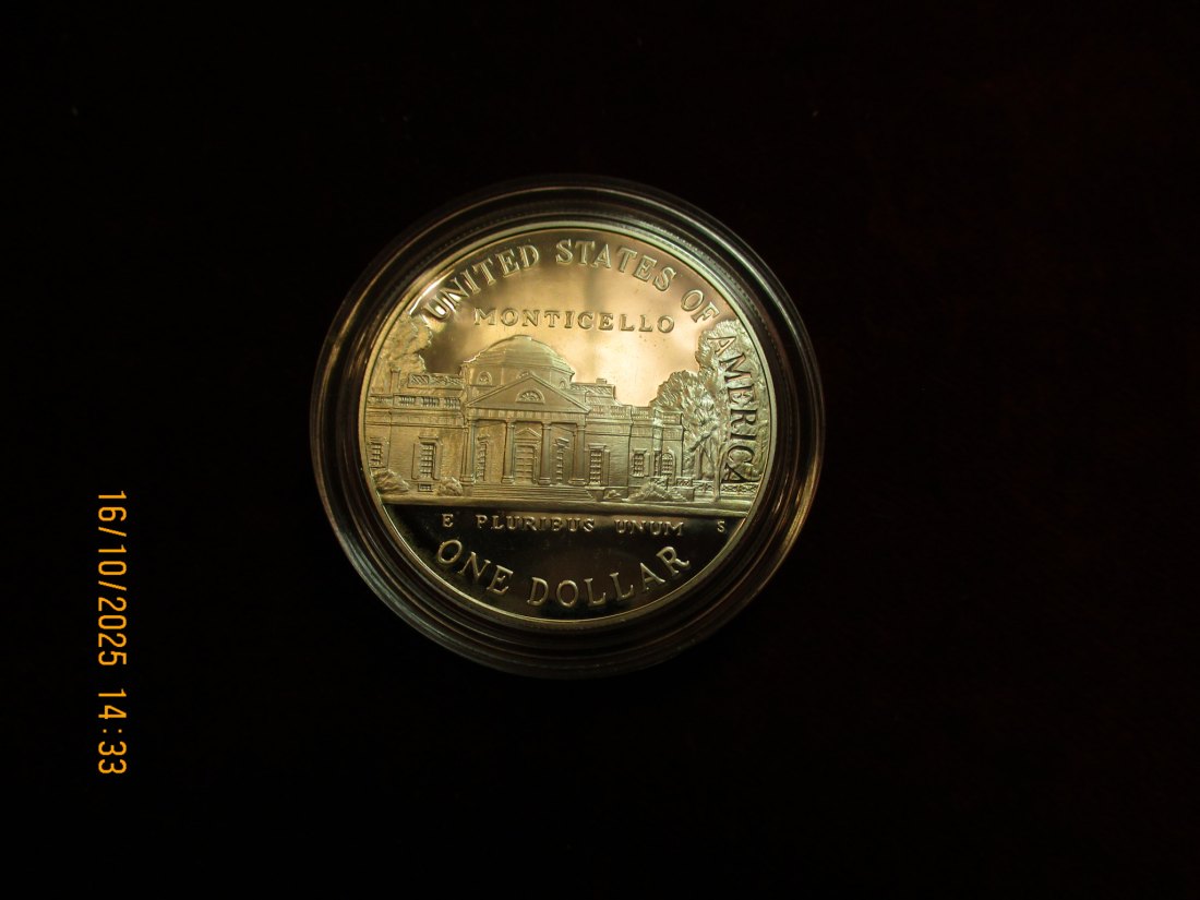  USA 1 Dollar 1993 Silbermünze 900er Silber 26,73g   