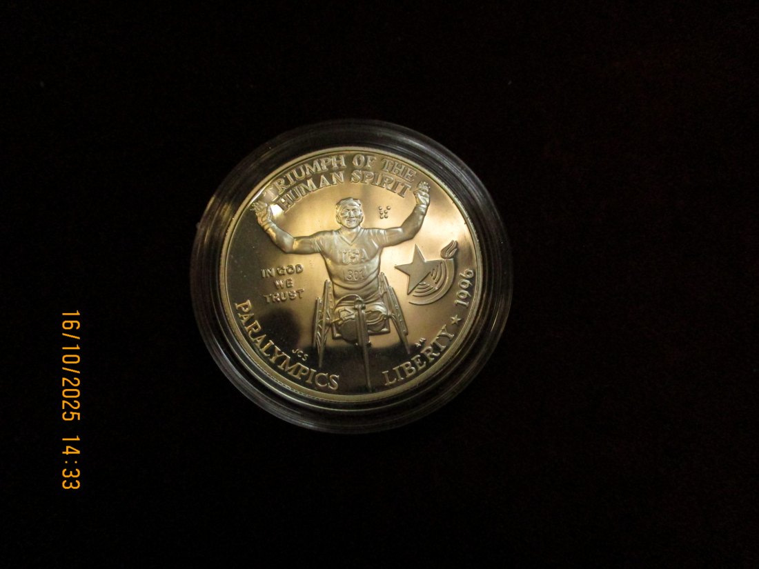  USA 1 Dollar 1996 Silbermünze 900er Silber 26,73g   