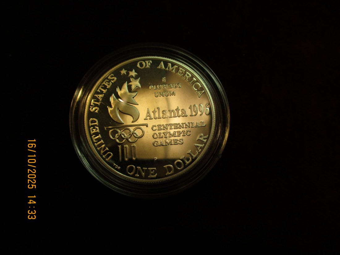  USA 1 Dollar 1996 Silbermünze 900er Silber 26,73g   