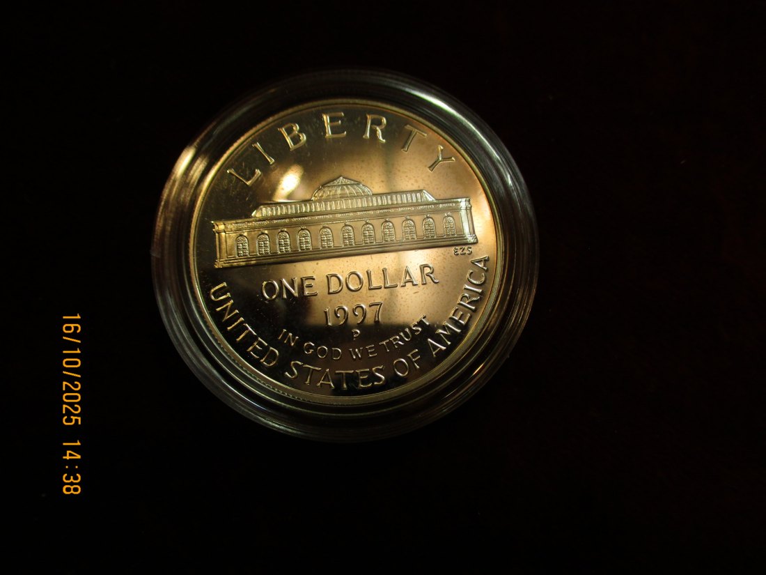  USA 1 Dollar 1995 Silbermünze 900er Silber 26,73g   