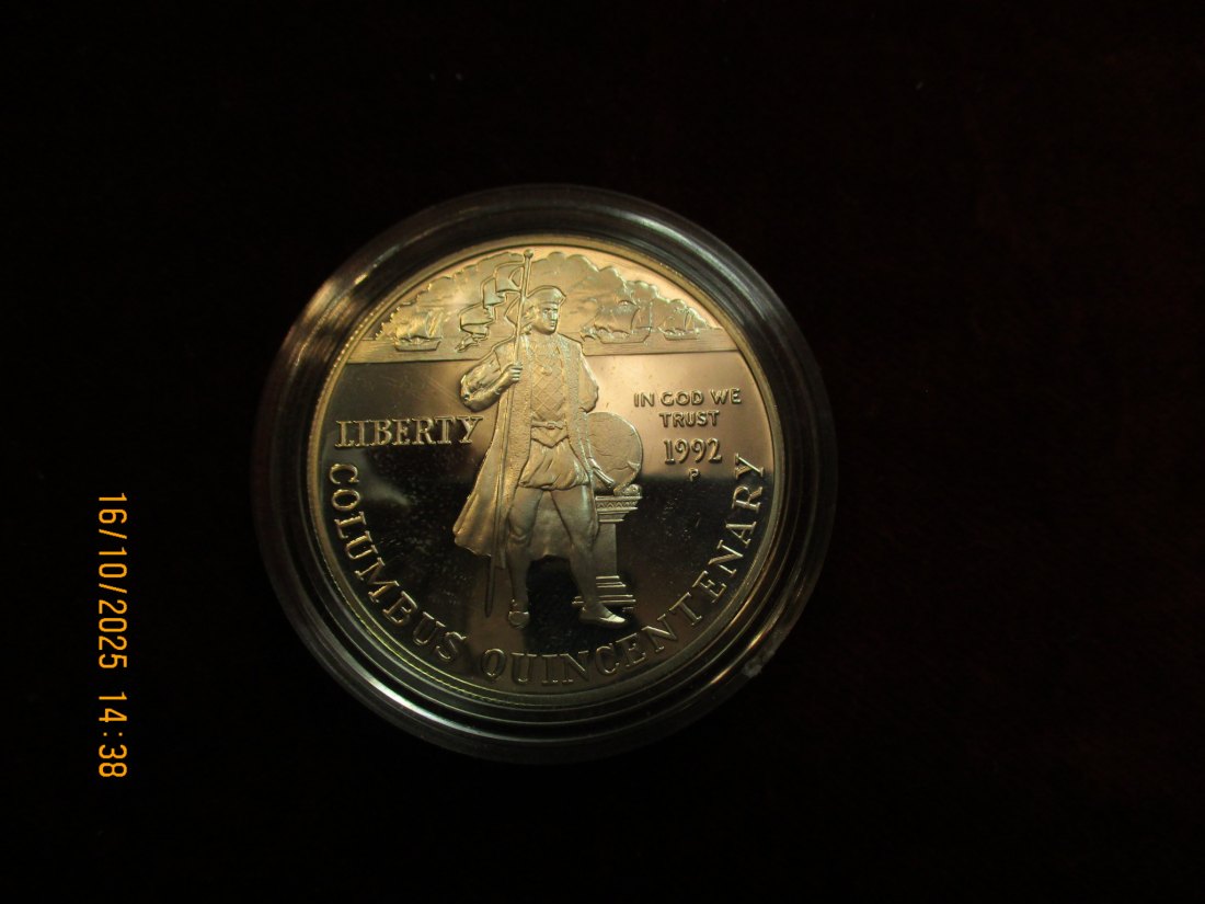  USA 1 Dollar 1992 Silbermünze 900er Silber 26,73g   