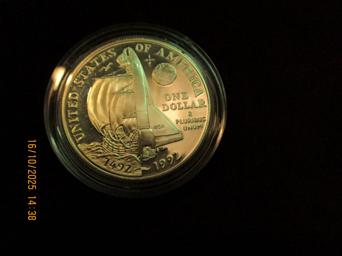  USA 1 Dollar 1992 Silbermünze 900er Silber 26,73g   