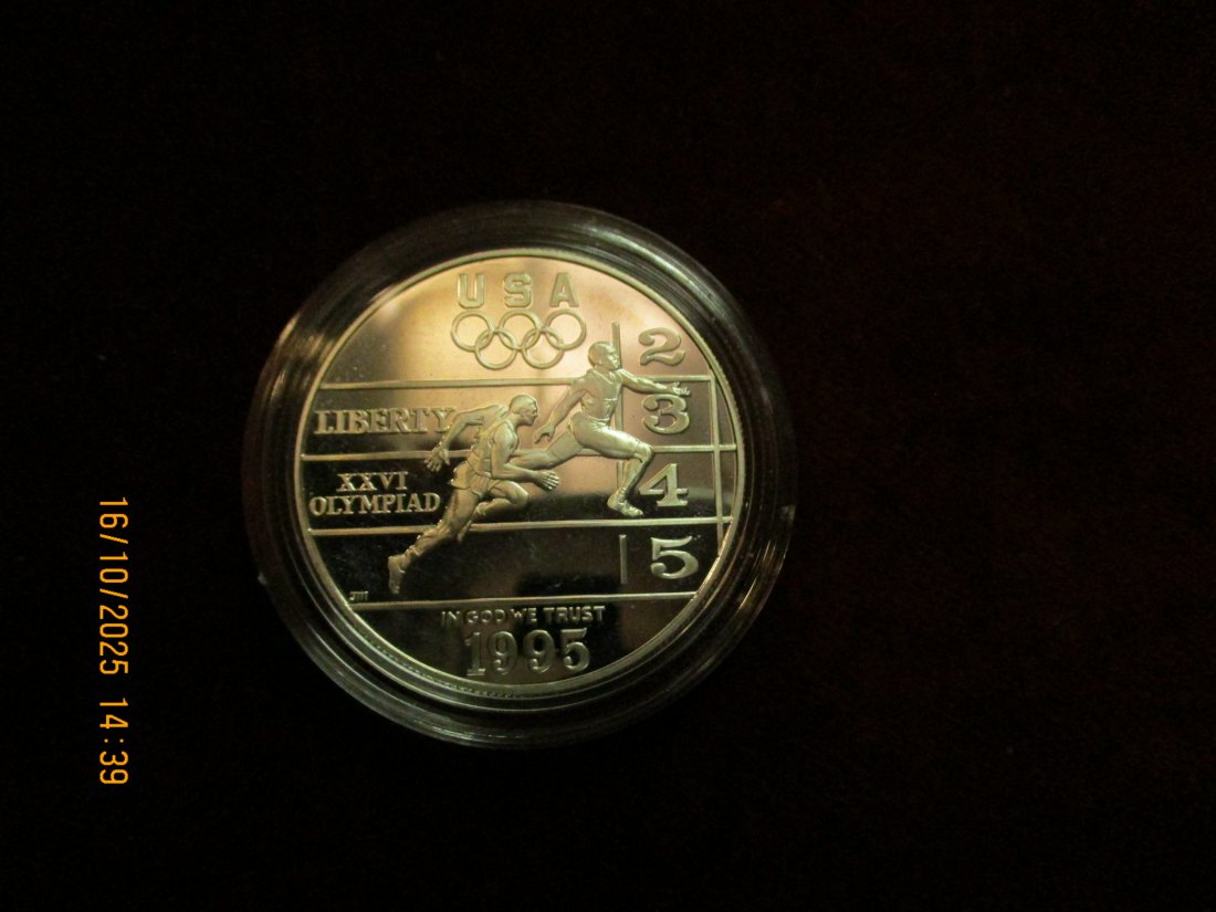  USA 1 Dollar 1995 Silbermünze 900er Silber 26,73g   