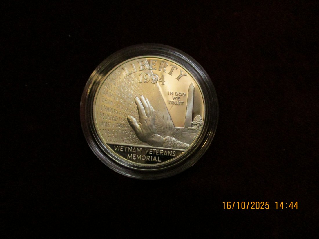  USA 1 Dollar 1994 Silbermünze 900er Silber 26,73g   