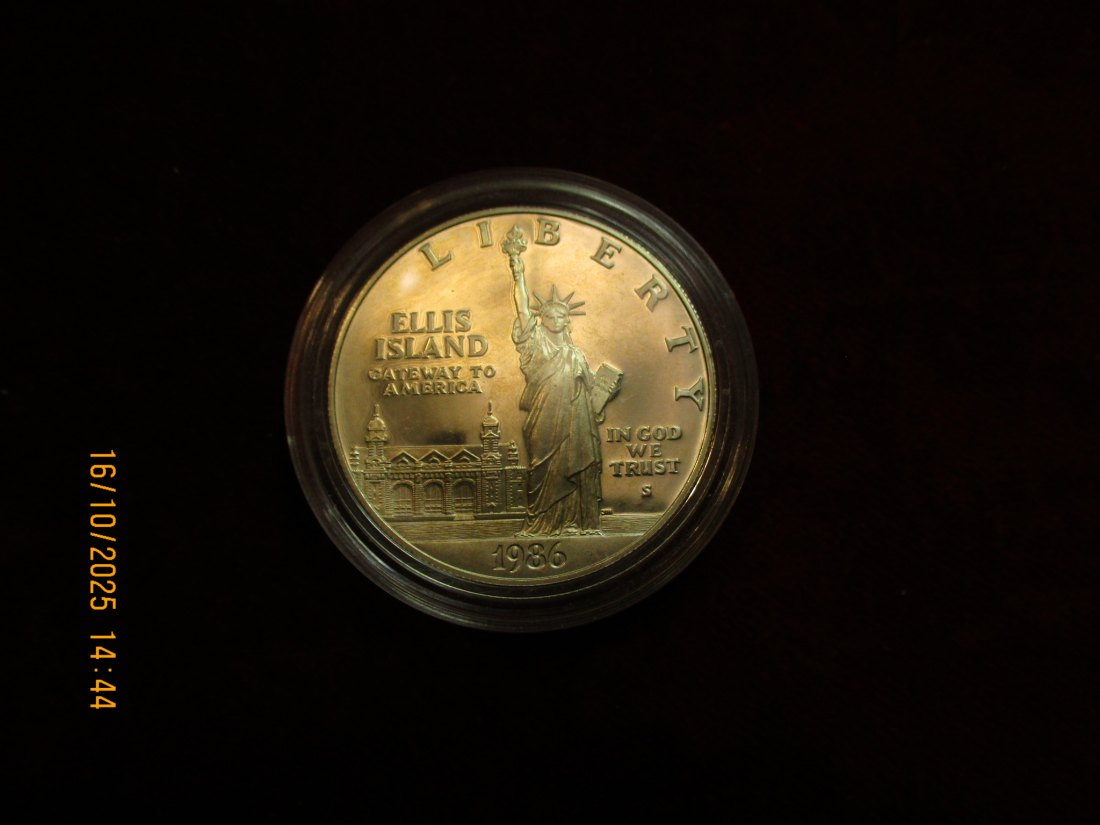  USA 1 Dollar 1986 Silbermünze 900er Silber 26,73g   