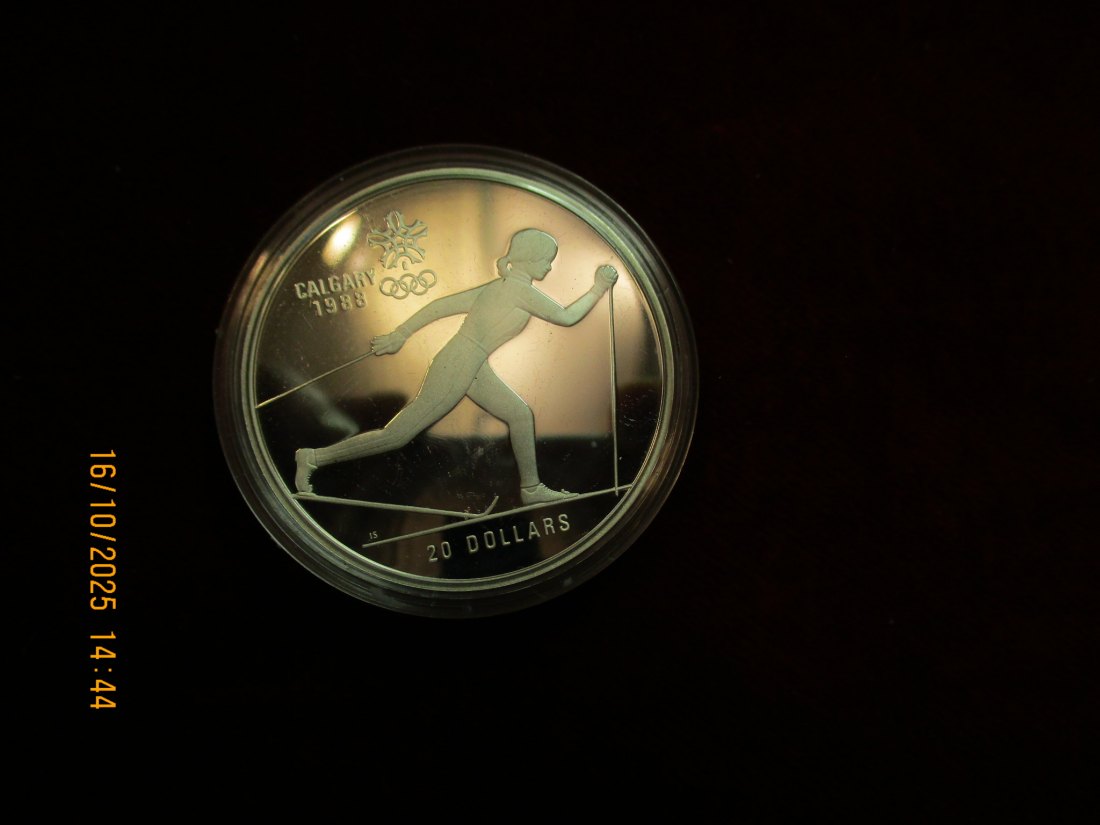  20 Dollars Kanada 1988 Silbermünze 925er Silber 34,1g   