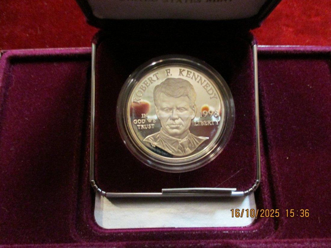  USA 1 Dollar 1998 Silbermünze 900er Silber 26,73g   