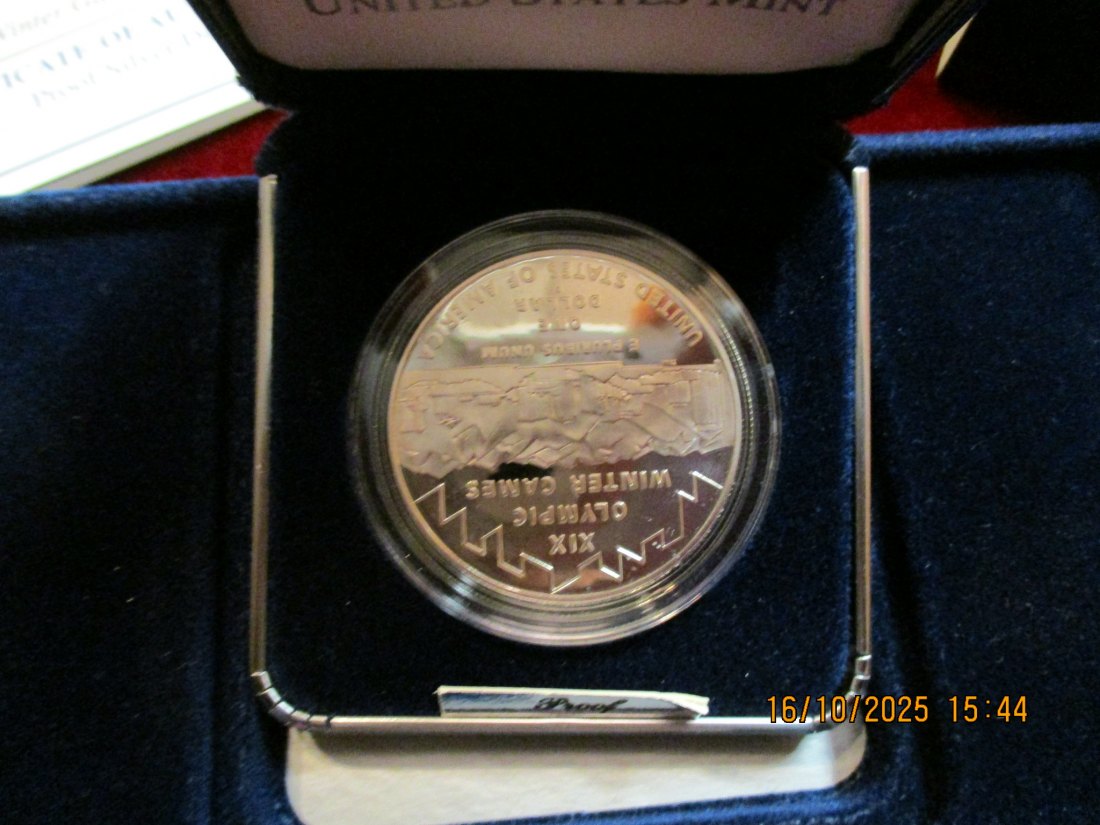  USA 1 Dollar 2002 Silbermünze 900er Silber 26,73g   