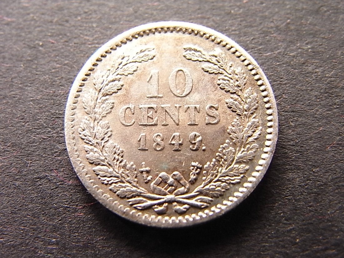  Niederland 10 Cents 1849 vzgl Kr.   