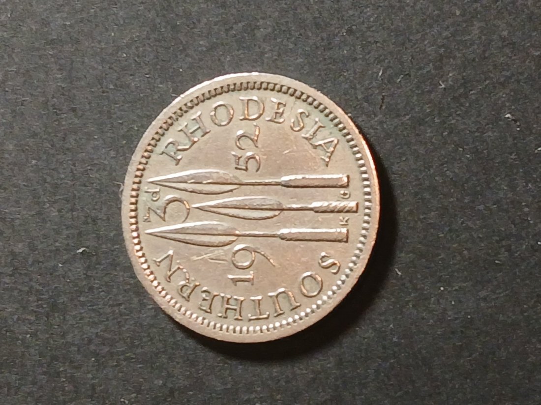  Southern Rhodesia - 3 Pence 1952   