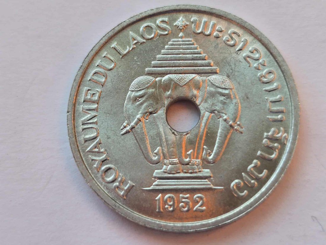  Laos 20 Cent 1952 STG   