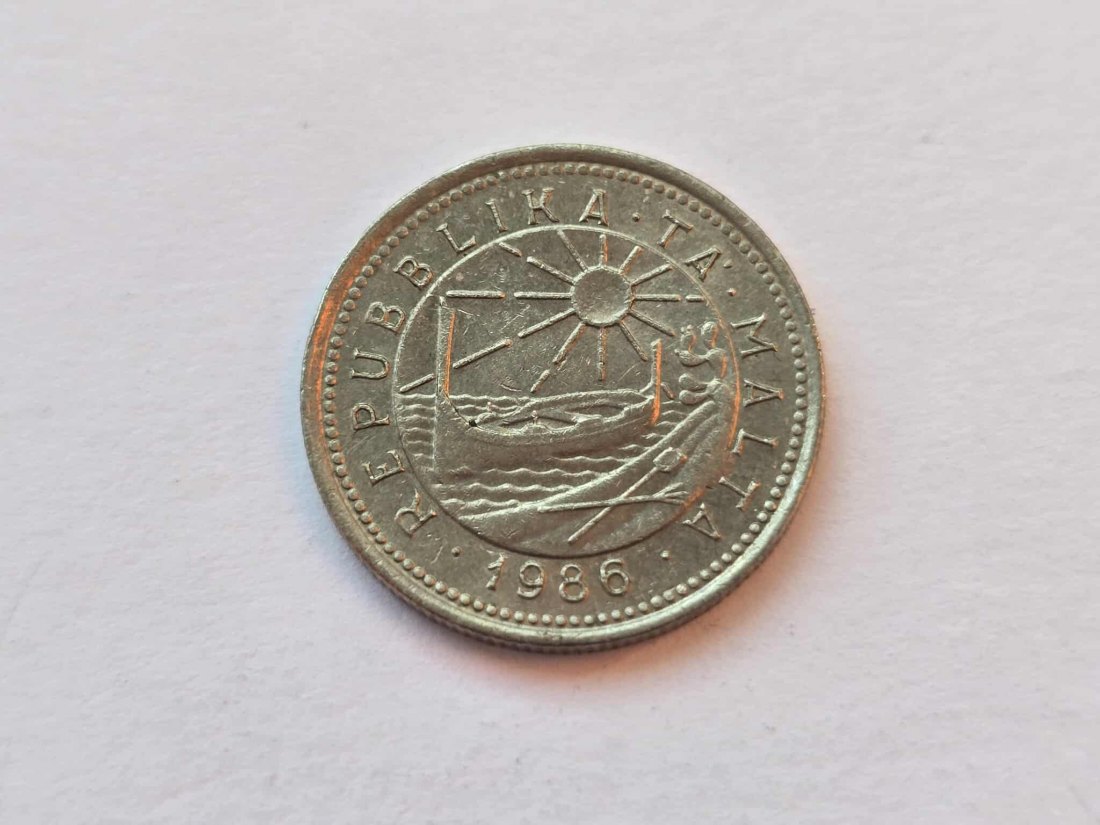  Malta 2 Cent 1986 VZ   