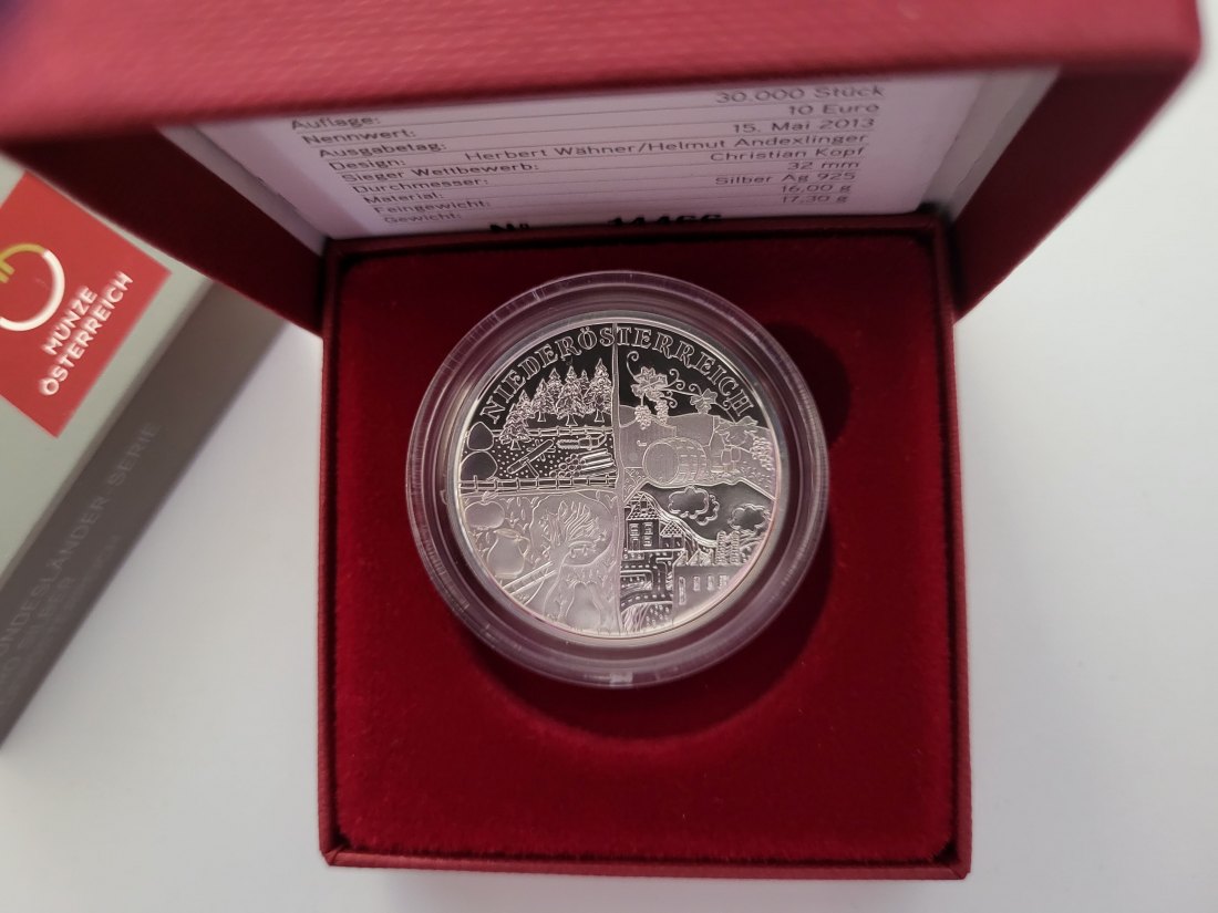  10 Euro 2013 Niederösterreich Wachau Kinder silber 925/16g fein Österreich Spittalgold9800 (4971   