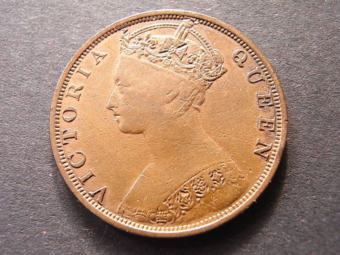  Hong Kong 1 Cent 1879 ss   