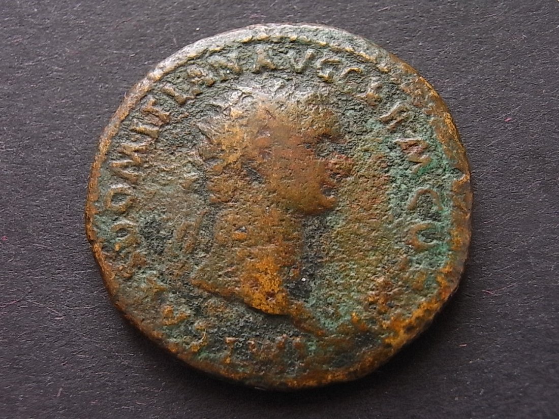  Rom Dupondius Domitian 81 - 96 Bronze Kreß131 Nr.482 11,45gr.  T   