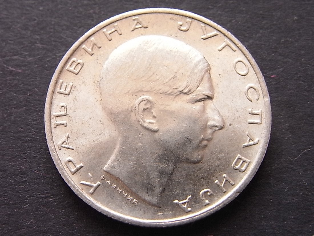  Jugoslawien 10 Dinar 1938 vzgl   