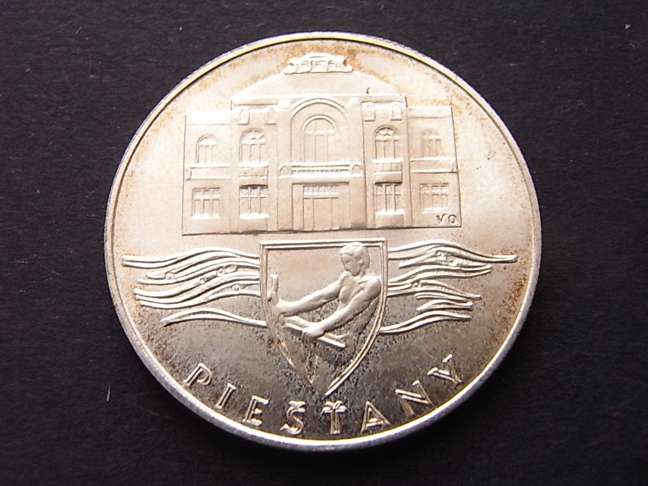  Tschechoslowakei 50 Kronen 1991 Pistani stgl Silber KM155   