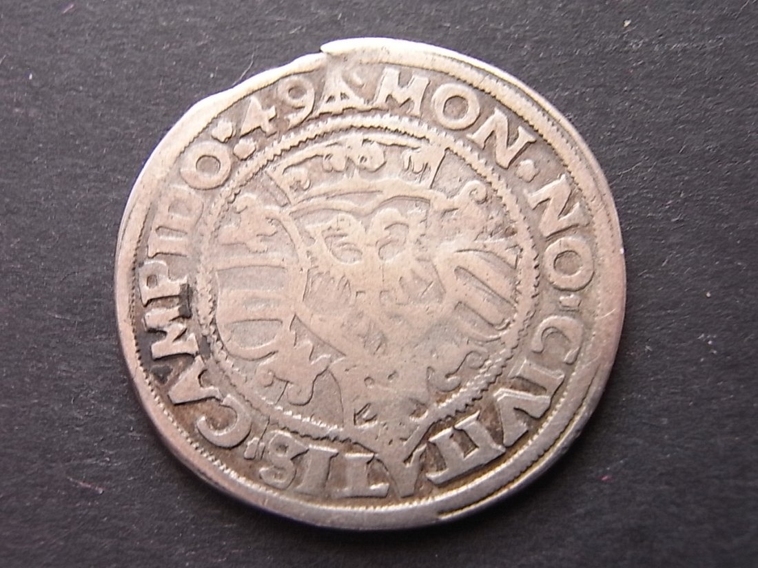  Kempten Reichsstadt 1/4 Taler 1549 s 6,77gramm   