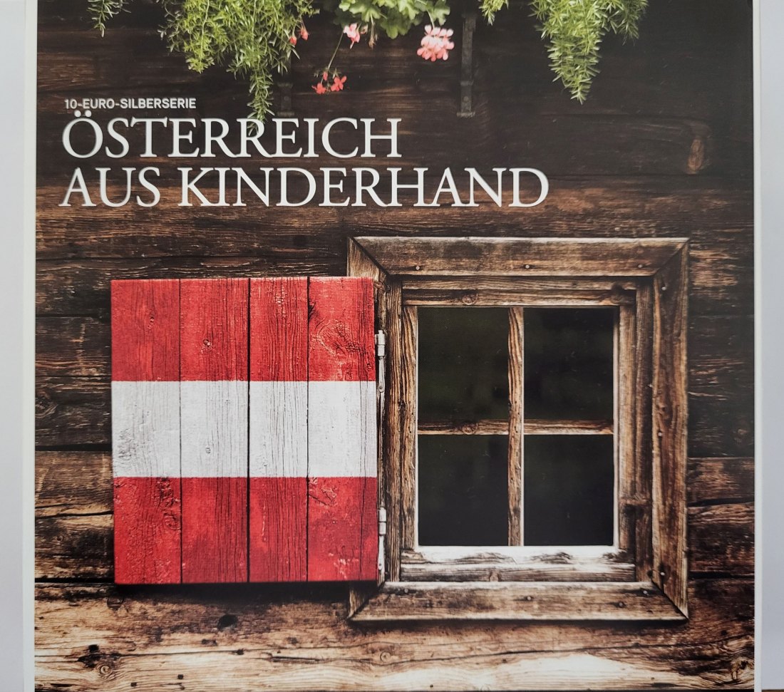  Etui 10 Euro Österreich aus Kinderhand gebraucht Spittalgold9800 (00   