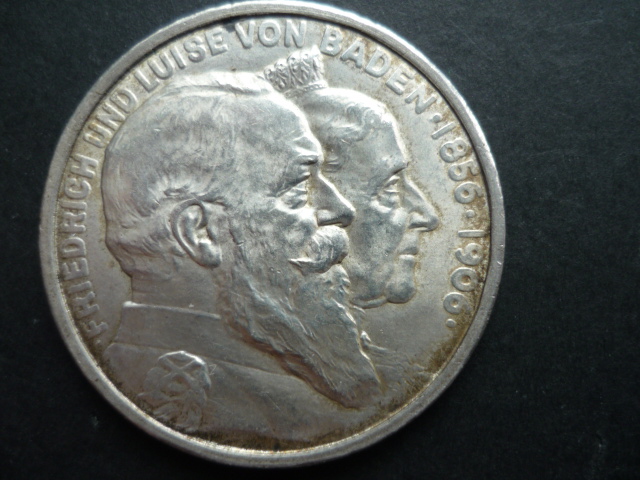 BADEN 5 MARK 1906 SELTEN!!