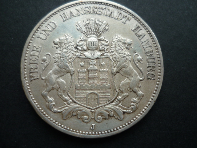HAMBURG 5 MARK 1875 SELTEN in dieser ERHALTUNG!!