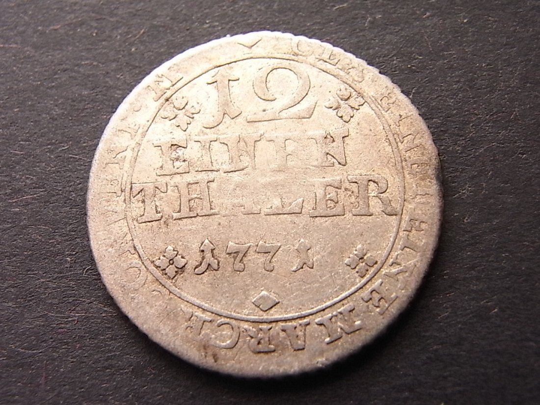  Braunschweig Lüneburg 1/12 Taler 1771 s   