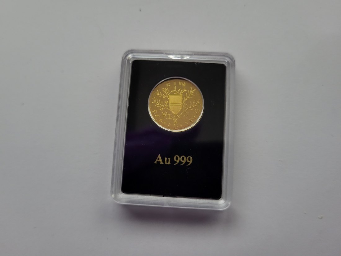  1 Schilling 1924 Goldmünze 1/200 Oz 999 Österreich Spittalgold9800 (5527   