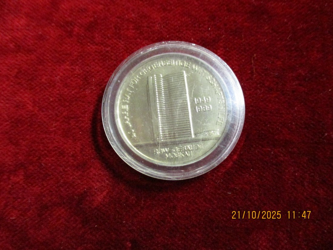 10 Mark DDR 1989 RGW Metall: K-N-Zk Gewicht: 12g   
