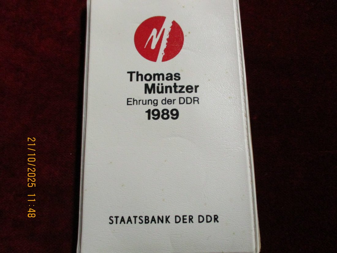  2 x 5 Mark 1989 DDR Thomas Müntzer Metall: K-N-Zk Gewicht: 19,2g   