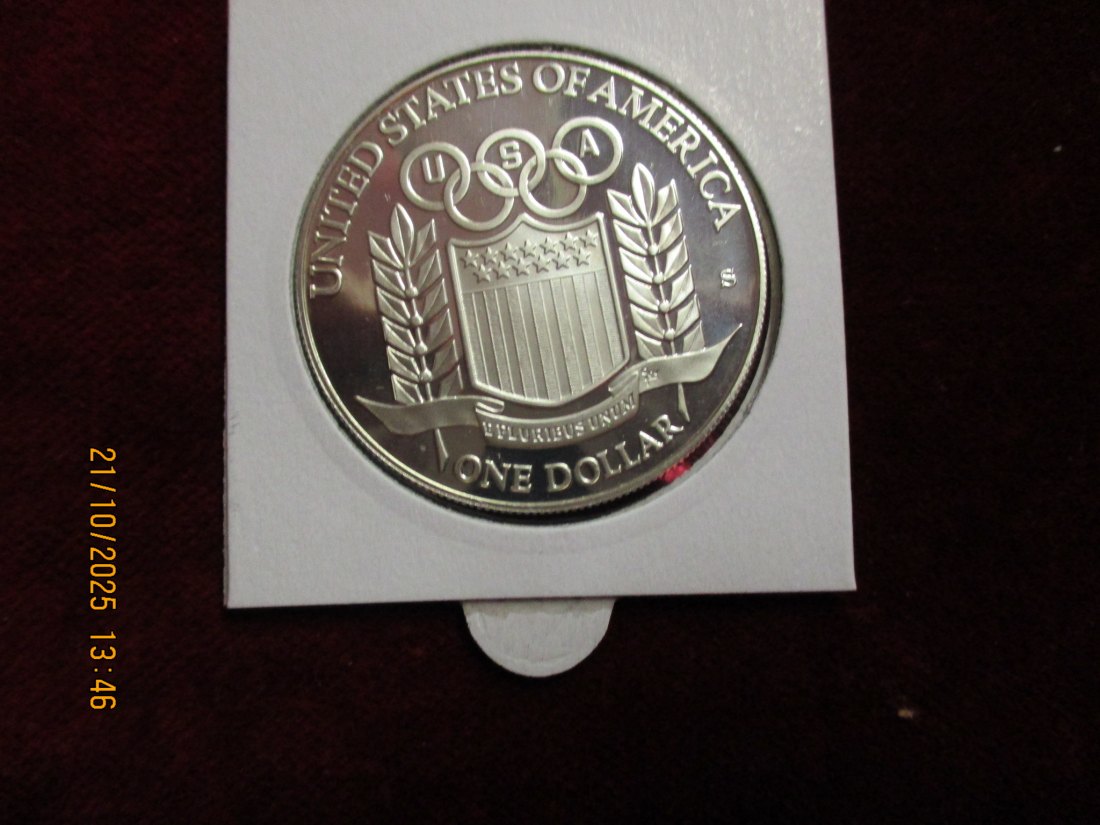  USA 1 Dollar 1992 Silbermünze 900er Silber 26,73g   