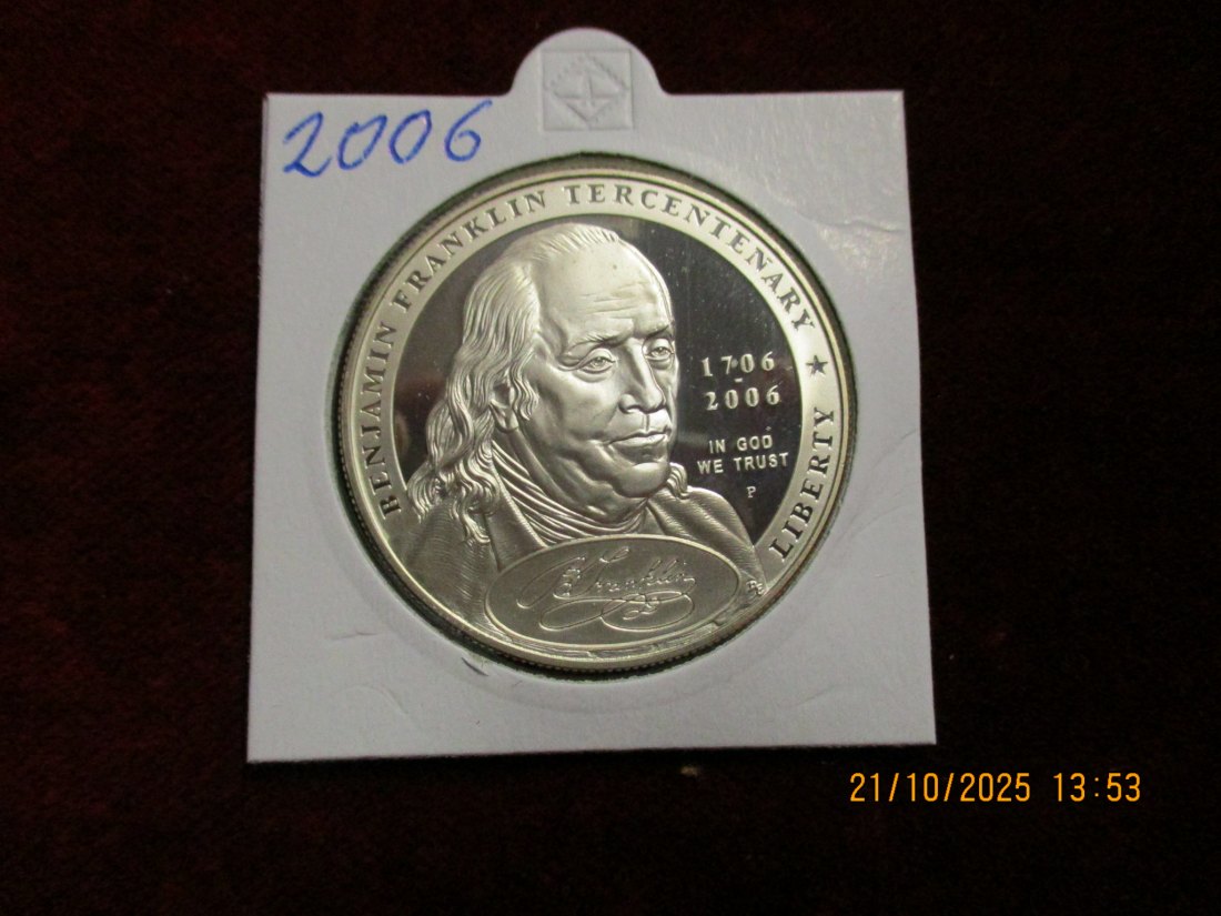  USA 1 Dollar 2006 Silbermünze 900er Silber 26,73g   
