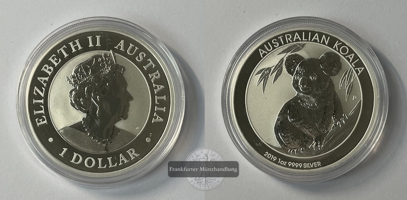  Australien 1 Dollar 2019 Koala KM#3697 FM-Frankfurt Feinsilber: 31,06g   