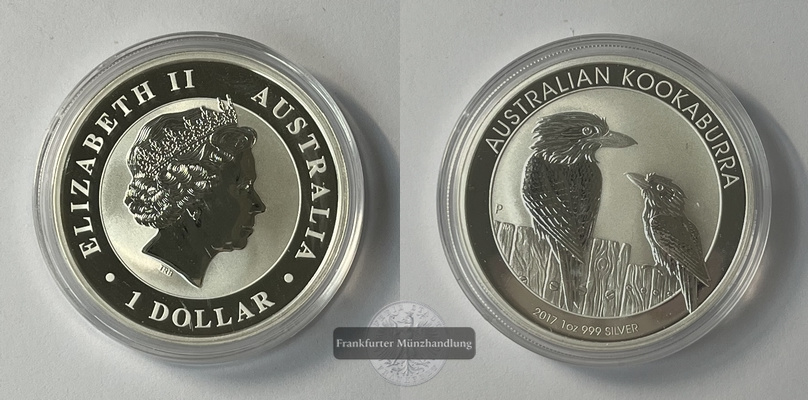  Kanada 1 Dollar 2017 Kookaburra KM#2781 FM-Frankfurt Feinsilber: 31,06g   