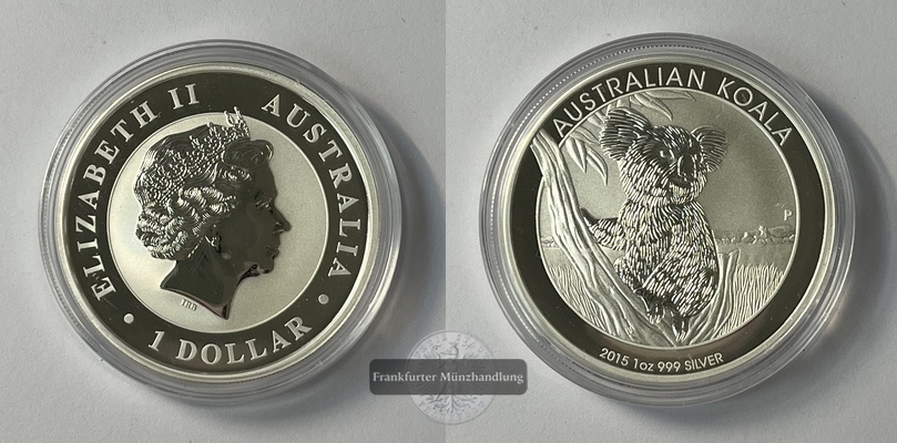  Australien 1 Dollar 2015 Koala KM#3092 FM-Frankfurt Feinsilber: 31,06g   