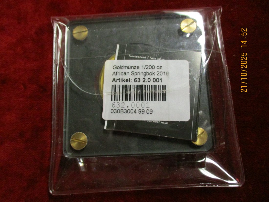  Anlagegold 999er Gold 0,1555 Gramm fein   