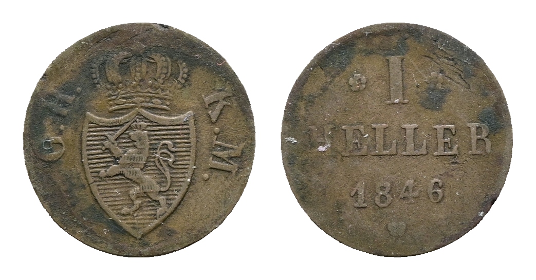  Altdeutschland; Kleinmünze 1846   