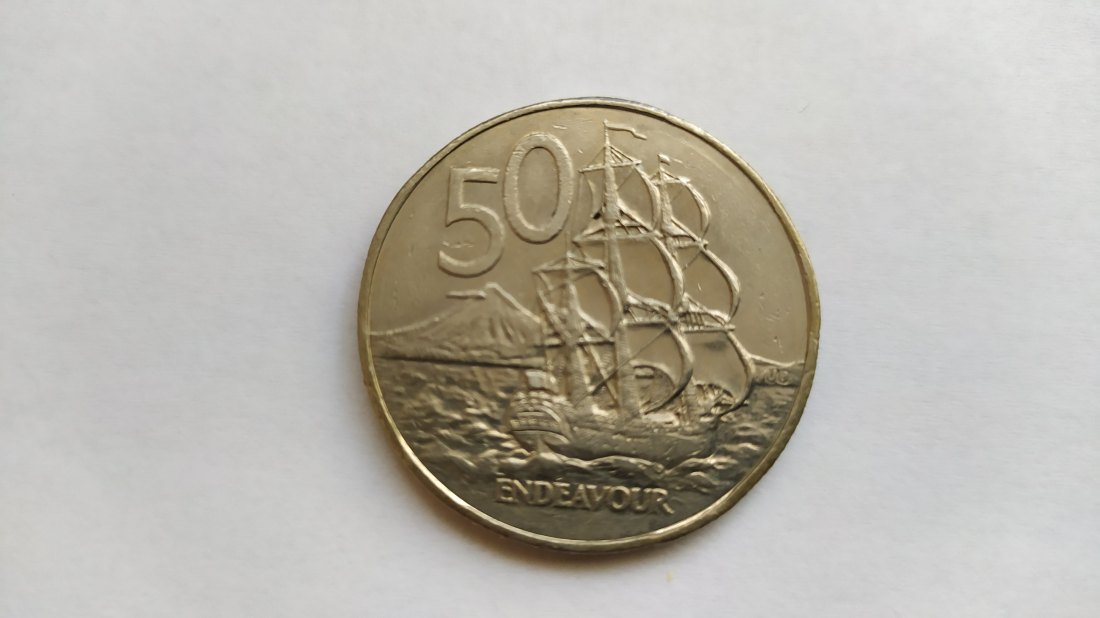 50 Cent 1987 - New Zealand   Copper-Nickel