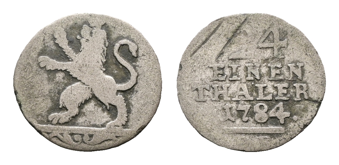  Altdeutschland; Kleinmünze 1784   